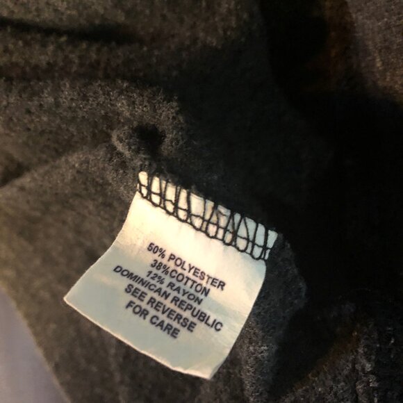 On The Byas Sweater Adult Size Medium Black Polyester/Cotton/Rayon - Picture 6 of 7